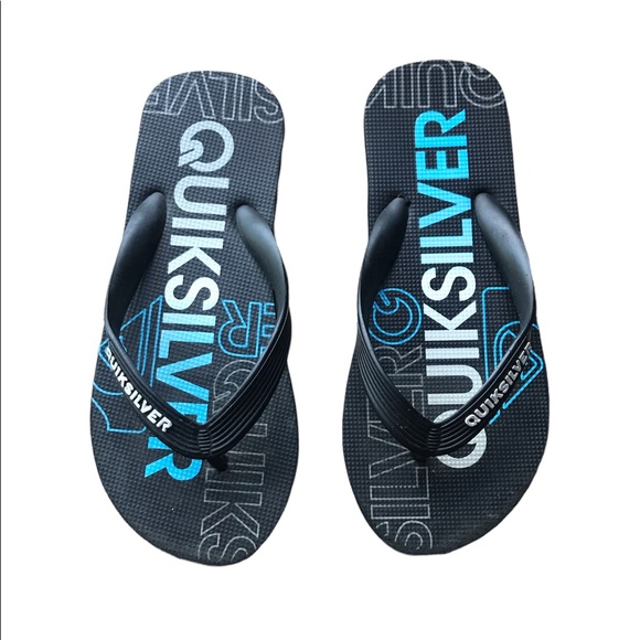 Kids quicksilver flip flops original brand size 2/3 - Picture 2 of 4